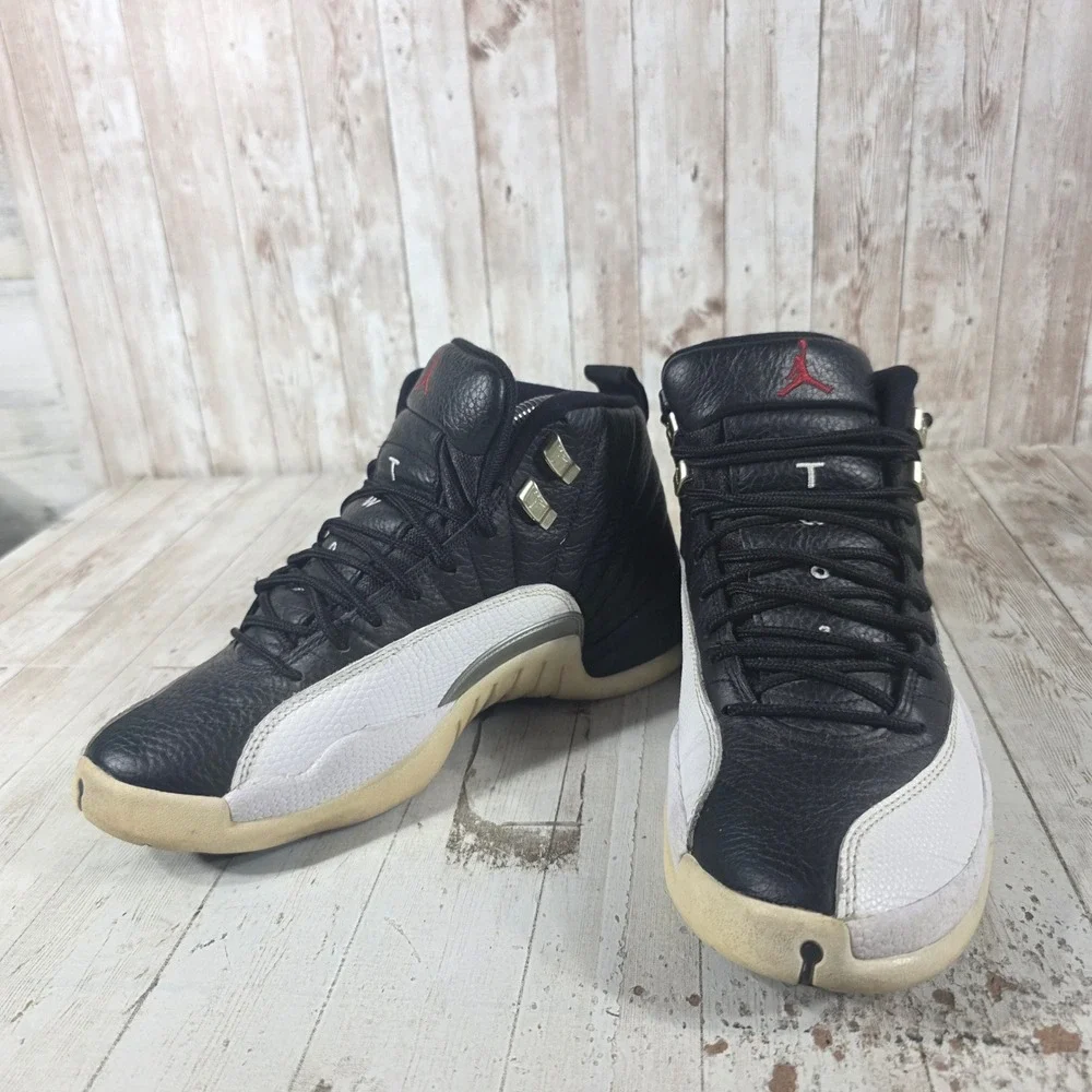 Air Jordan 12 Retro‎ Playoffs 2022 Black White Varsity Red CT8013-006 Mens 8